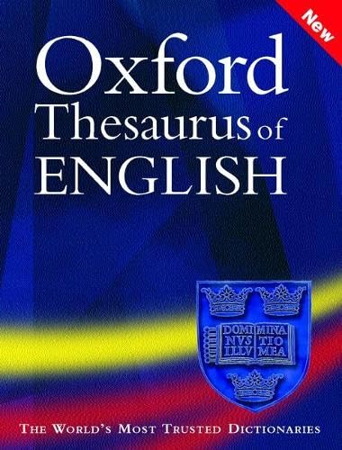 Oxford thesaurus of English Cover
