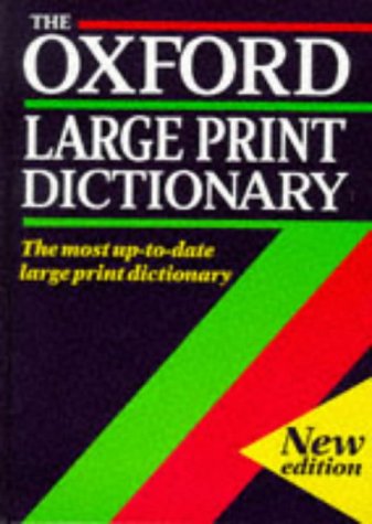 The Oxford large print dictionary Cover