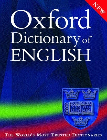 Oxford dictionary of English. Cover
