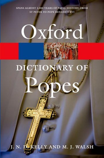 OXFORD DICTIONARY OF POPES. Cover