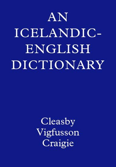 An Icelandic-English Dictionary Cover