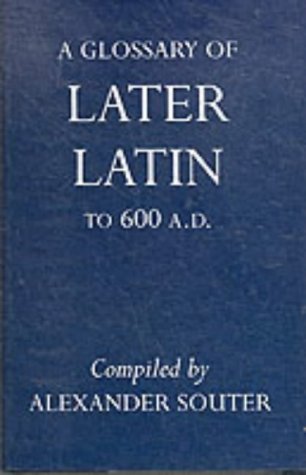 Glossary of Later Latin to Ad Cover