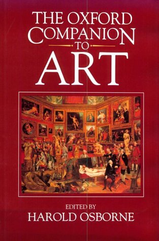 The Oxford companion to art Cover