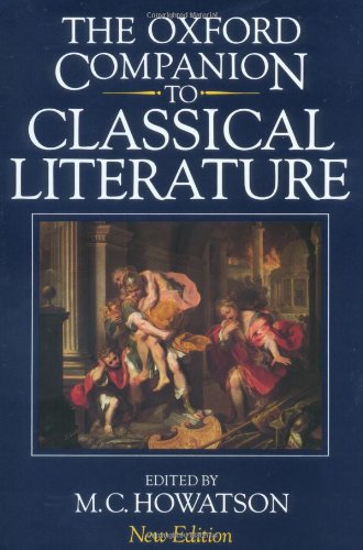 The Oxford companion to classical literature Cover
