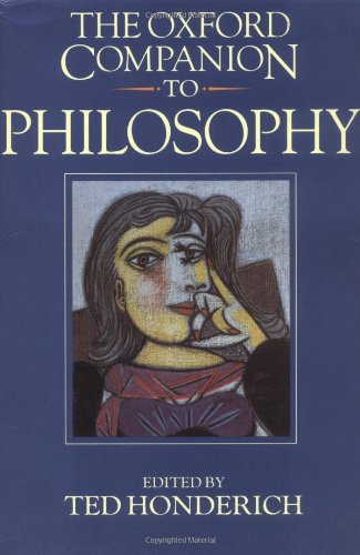 The Oxford companion to philosophy Cover