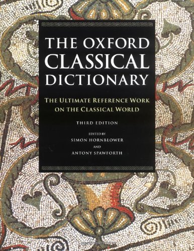 The Oxford classical dictionary Cover