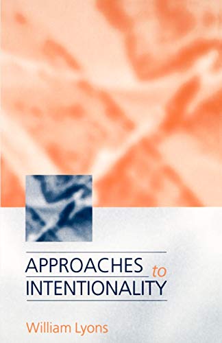 Approaches to intentionality Cover