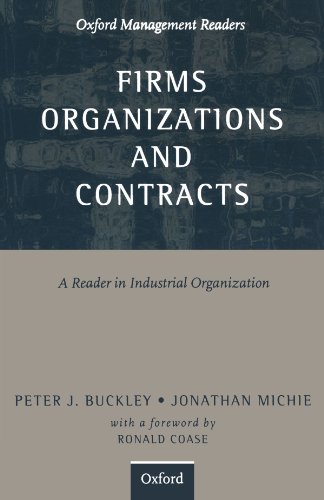 Firms, organizations and contracts Cover
