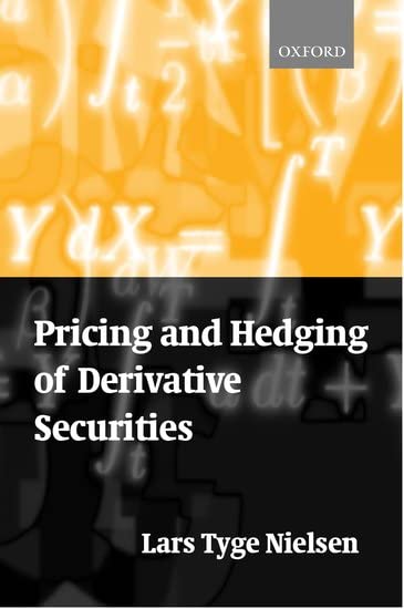 Pricing and hedging of derivative securities Cover