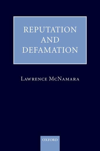 Reputation and Defamation Cover