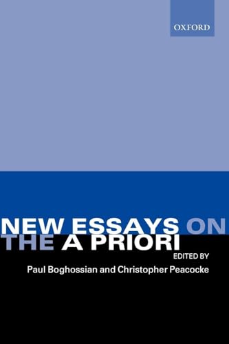 New essays on the a priori Cover