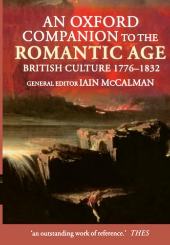 An Oxford companion to the Romantic Age Cover