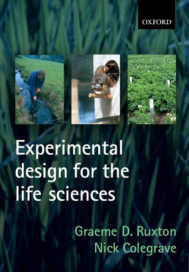 Experimental design for the life sciences Cover