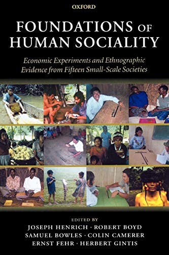 Foundations of human sociality Cover