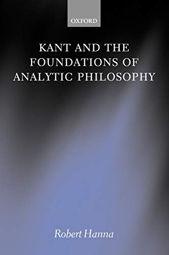 Kant and the foundations of analytic philosophy Cover