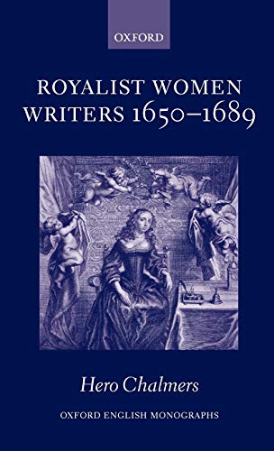 Royalist women writers, 1650-1689 Cover