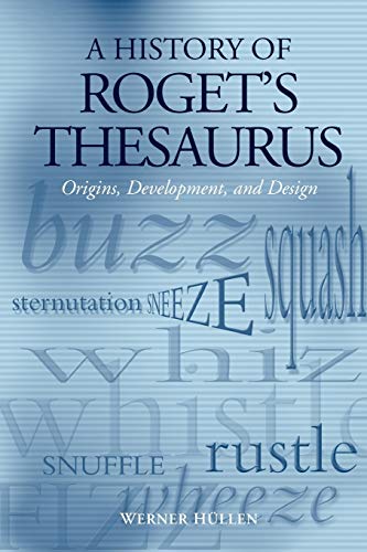 A History of Roget's Thesaurus Cover