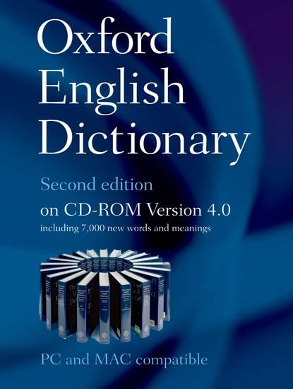 Oxford English Dictionary, 2nd Edition, Version 4.0 Cover