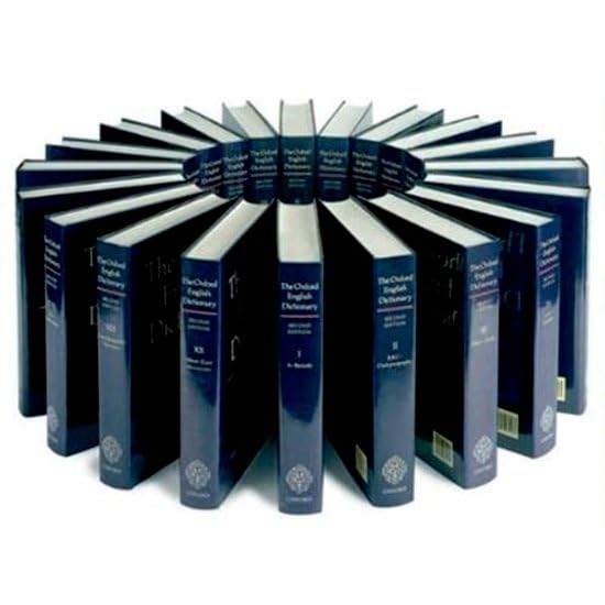 Oxford English Dictionary: 20 vol. print set & CD ROM Cover