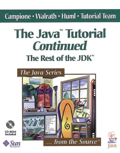 The Java tutorial continued Cover