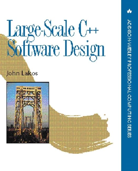 Large-scale C[plus plus] software design Cover