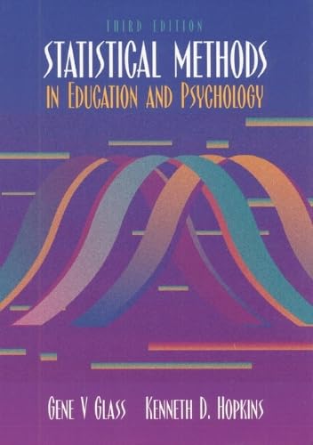 Statistical methods in education and psychology Cover