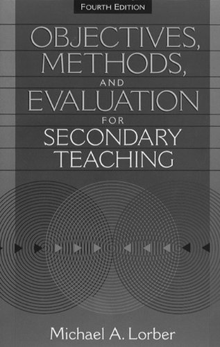 Objectives, methods, and evaluation for secondary teaching Cover