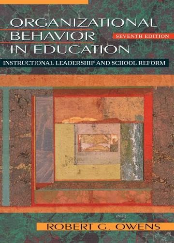 Organizational behavior in education Cover