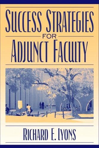 Success strategies for adjunct faculty Cover