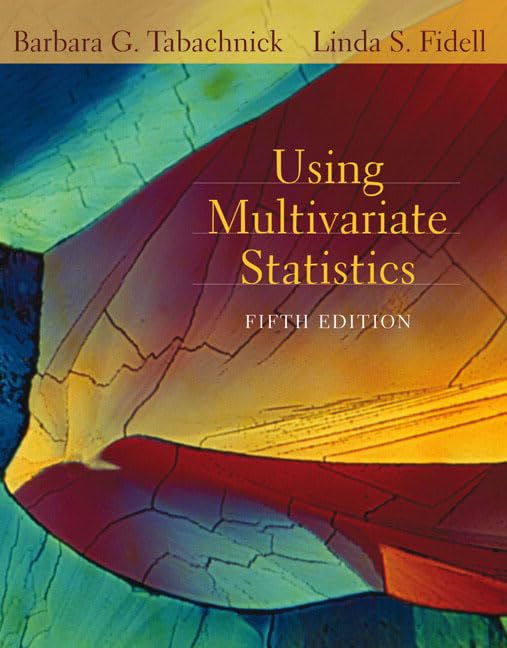 Using multivariate statistics Cover