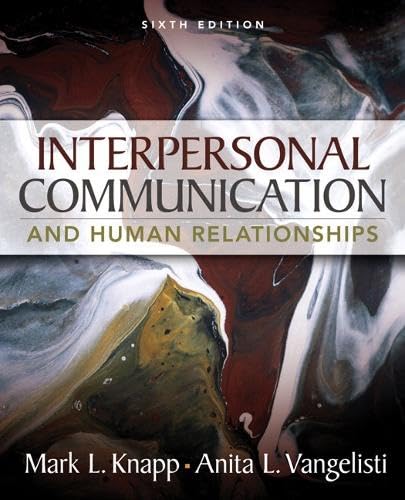 Interpersonal Communication and Human Relationships (6th Edition) Cover