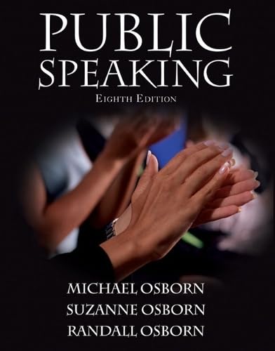 Public Speaking (8th Edition) (MySpeechLab Series) Cover