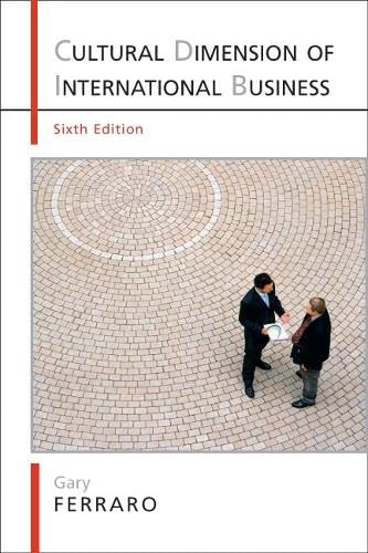 The cultural dimension of international business Cover