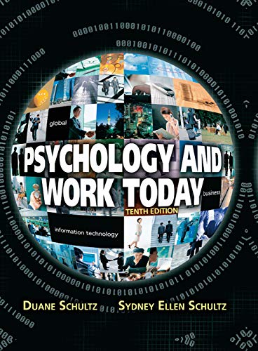 Psychology and work today Cover