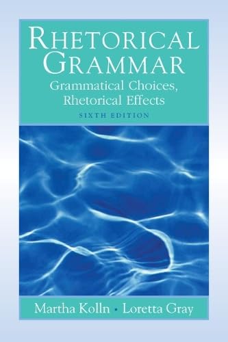 Rhetorical grammar Cover