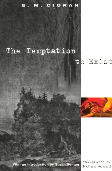 The temptation to exist Cover
