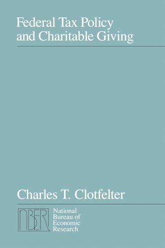 Federal tax policy and charitable giving Cover