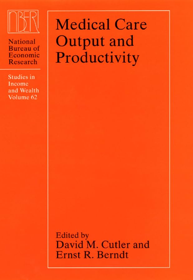 Medical care output and productivity Cover