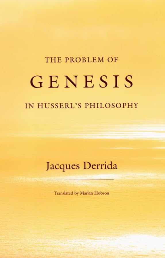 The Problem of Genesis in Husserl's Philosophy Cover