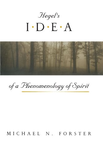 Hegel's idea of a Phenomenology of spirit Cover
