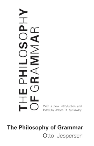 The philosophy of grammar Cover