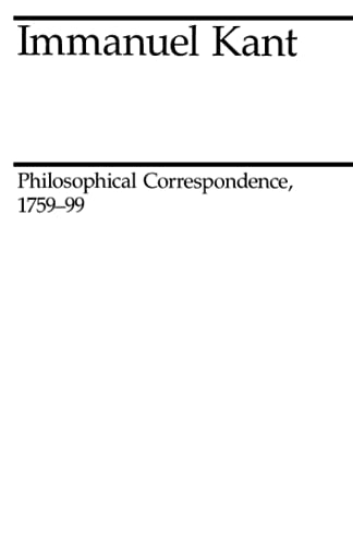 Philosophical Correspondence, 1759-1799 Cover