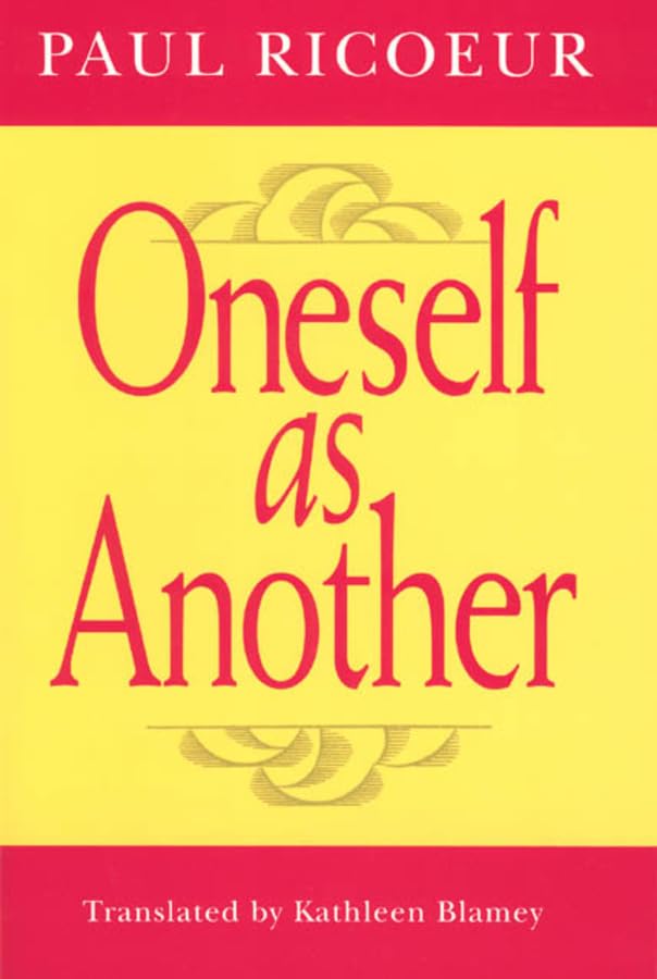 Oneself as Another Cover