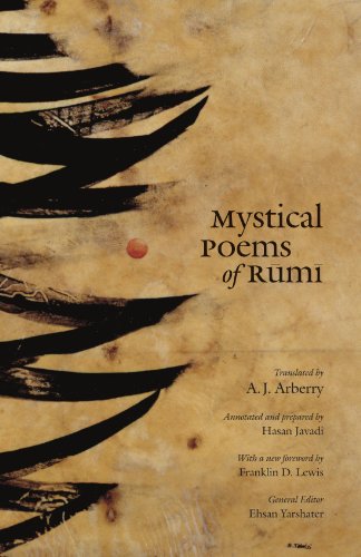 Mystical poems of Rumi Cover