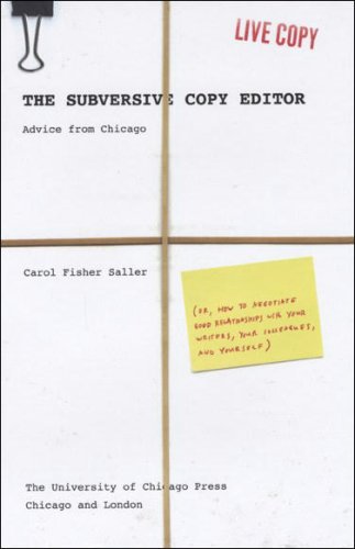 The subversive copy editor Cover
