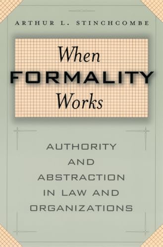 When formality works Cover