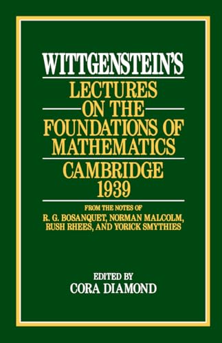 Wittgenstein's lectures of the foundations of mathematics, Cambridge, 1939 Cover