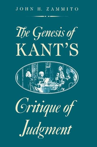 The genesis of Kant's critique of judgment Cover