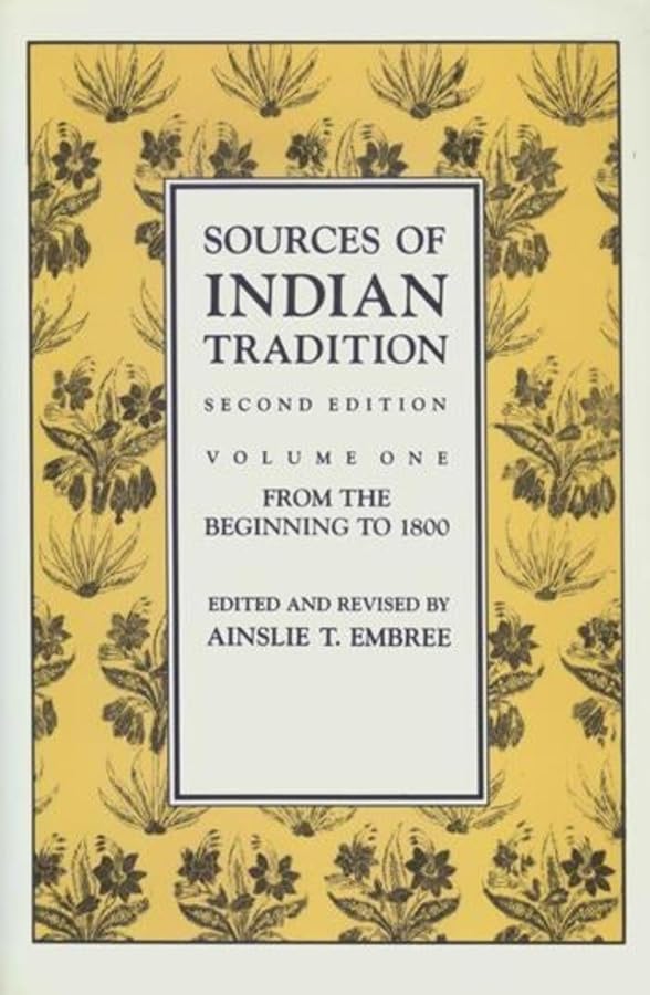 Sources of Indian tradition Cover
