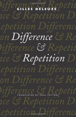 Difference and repetition Cover